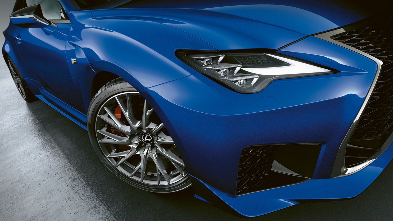 An exterior shot of the RC F